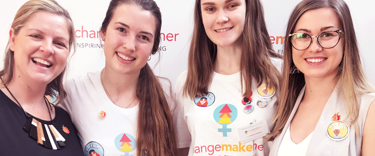 FUEL's team with ChangemakeHer founders Maja & Ivana.